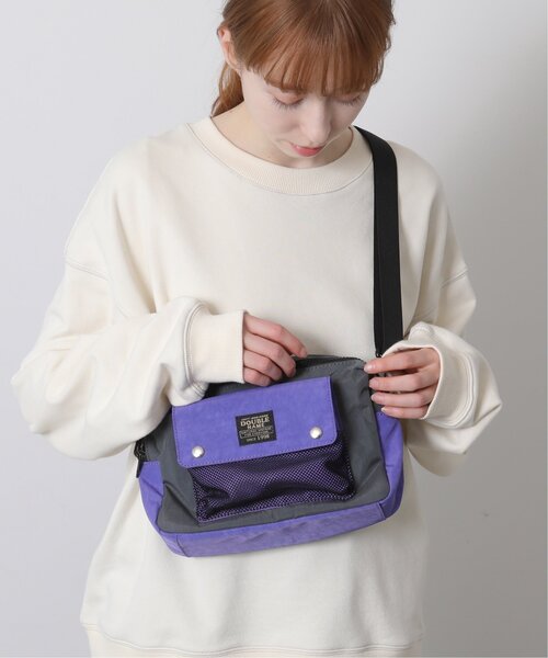 DOUBLE NAME(ダブルネーム)の「メッシュポケットショルダーBAG(ショルダーバッグ・レディース・ネイビー/オレンジ/スミクロ・FREE)」の2枚目の写真
