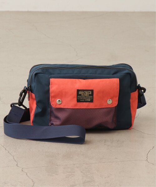 DOUBLE NAME(ダブルネーム)の「メッシュポケットショルダーBAG(ショルダーバッグ・レディース・ネイビー/オレンジ/スミクロ・FREE)」の6枚目の写真