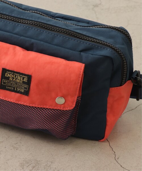 DOUBLE NAME(ダブルネーム)の「メッシュポケットショルダーBAG(ショルダーバッグ・レディース・ネイビー/オレンジ/スミクロ・FREE)」の7枚目の写真