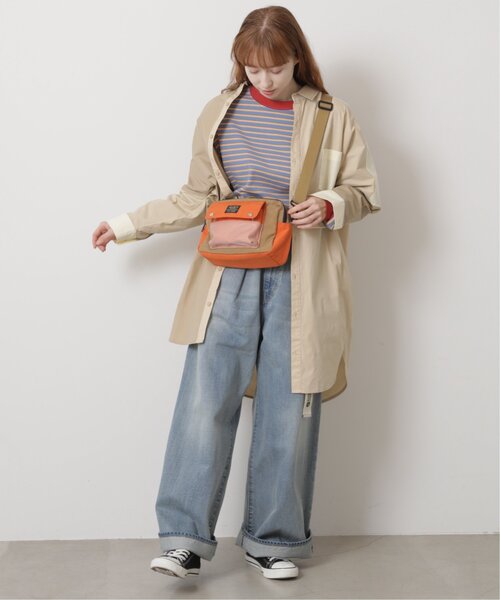 DOUBLE NAME(ダブルネーム)の「メッシュポケットショルダーBAG(ショルダーバッグ・レディース・ネイビー/オレンジ/スミクロ・FREE)」の8枚目の写真
