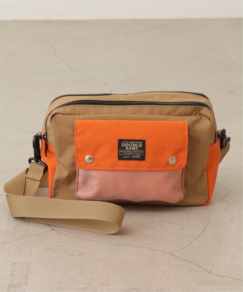 DOUBLE NAME(ダブルネーム)の「メッシュポケットショルダーBAG(ショルダーバッグ・レディース・ネイビー/オレンジ/スミクロ・FREE)」の9枚目の写真