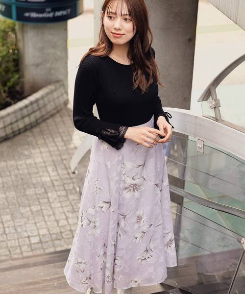 NOELA(ノエラ)の「レーススリーブニット(ニット/セーター・レディース・ブラウン/ブラック/ピンク・フリー)」の10枚目の写真