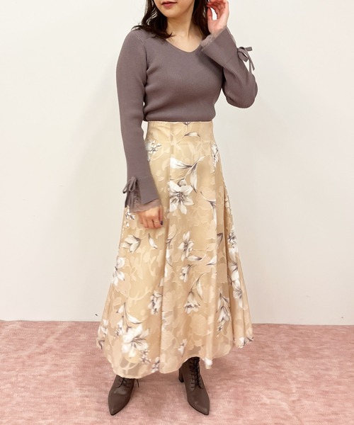 NOELA(ノエラ)の「レーススリーブニット(ニット/セーター・レディース・ブラウン/ブラック/ピンク・フリー)」の8枚目の写真