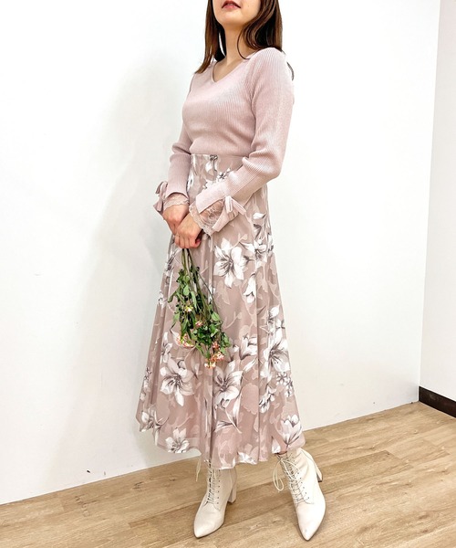 NOELA(ノエラ)の「レーススリーブニット(ニット/セーター・レディース・ブラウン/ブラック/ピンク・フリー)」の17枚目の写真