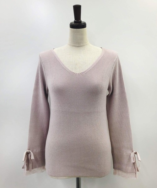 NOELA(ノエラ)の「レーススリーブニット(ニット/セーター・レディース・ブラウン/ブラック/ピンク・フリー)」の19枚目の写真