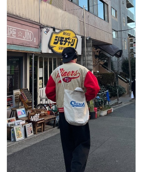 DEVICE(デバイス)の「Chcuh Team 2WAY レトロプリント キャンバス トートバッグ (ショルダー付)(トートバッグ・レディース・ナチュラル/ブラック・FREE)」の16枚目の写真
