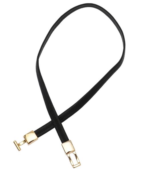 RESEXXY（リゼクシー）の「ポイントメタルゴムベルト（ベルト・レディース・ベージュ/オフホワイト/ブラック・FREE）」の6枚目の写真