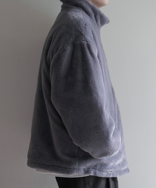Art re A select（アトリエセレクト）の「Art re A×itsuki ワイドスリーブボリュームフェイクファーブルゾン（ブルゾン・メンズ・ホワイト/ブラック/チャコールグレー・S/M/L）」の13枚目の写真