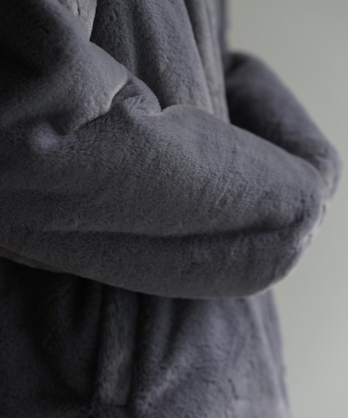 Art re A select（アトリエセレクト）の「Art re A×itsuki ワイドスリーブボリュームフェイクファーブルゾン（ブルゾン・メンズ・ホワイト/ブラック/チャコールグレー・S/M/L）」の14枚目の写真