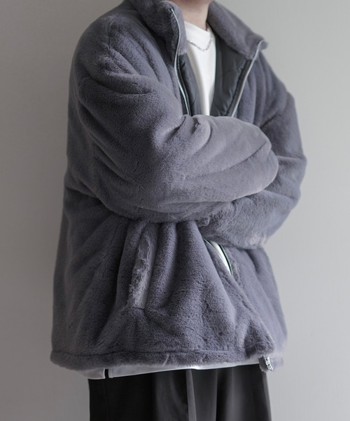 Art re A select（アトリエセレクト）の「Art re A×itsuki ワイドスリーブボリュームフェイクファーブルゾン（ブルゾン・メンズ・ホワイト/ブラック/チャコールグレー・S/M/L）」の16枚目の写真