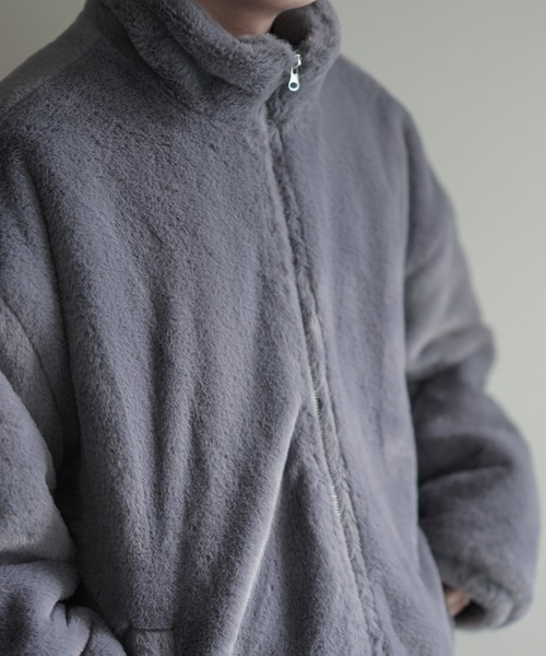 Art re A select（アトリエセレクト）の「Art re A×itsuki ワイドスリーブボリュームフェイクファーブルゾン（ブルゾン・メンズ・ホワイト/ブラック/チャコールグレー・S/M/L）」の12枚目の写真