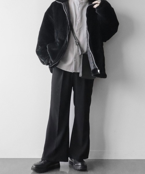 Art re A select（アトリエセレクト）の「Art re A×itsuki ワイドスリーブボリュームフェイクファーブルゾン（ブルゾン・メンズ・ホワイト/ブラック/チャコールグレー・S/M/L）」の20枚目の写真