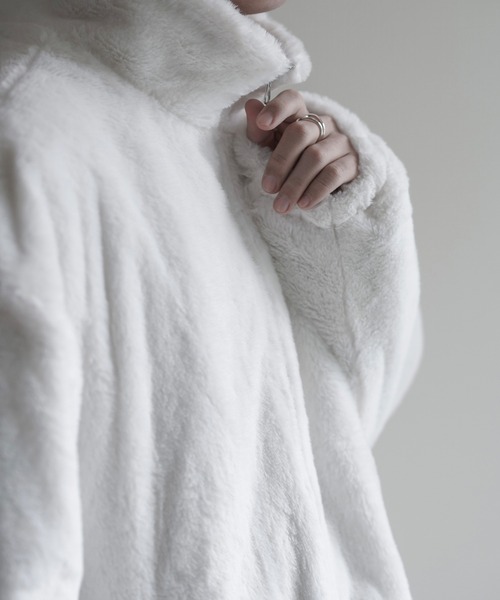 Art re A select（アトリエセレクト）の「Art re A×itsuki ワイドスリーブボリュームフェイクファーブルゾン（ブルゾン・メンズ・ホワイト/ブラック/チャコールグレー・S/M/L）」の5枚目の写真