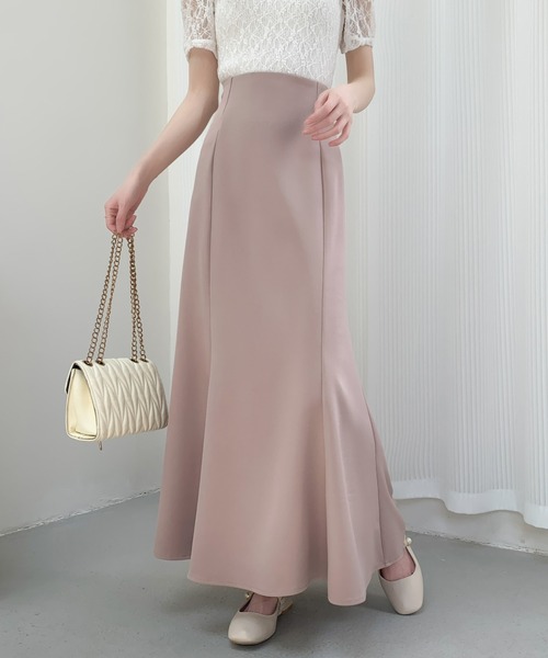 ABITOKYO（アビトーキョー）の「バックレースアップマーメイドロングスカート（スカート・レディース・ブラック/ダークブラウン/ベージュ/ブルー/ピンク/ライトグリーン・S/M）」の6枚目の写真