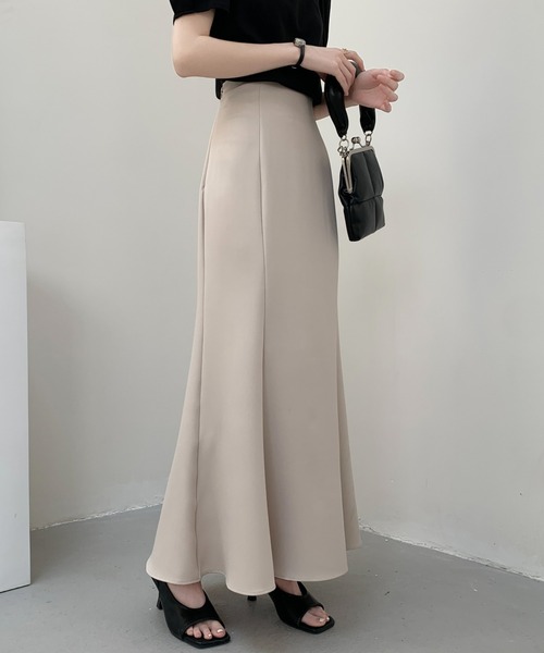 ABITOKYO（アビトーキョー）の「バックレースアップマーメイドロングスカート（スカート・レディース・ブラック/ダークブラウン/ベージュ/ブルー/ピンク/ライトグリーン・S/M）」の7枚目の写真