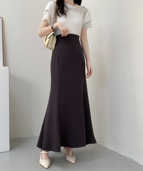 ABITOKYO（アビトーキョー）の「バックレースアップマーメイドロングスカート（スカート・レディース・ブラック/ダークブラウン/ベージュ/ブルー/ピンク/ライトグリーン・S/M）」の11枚目の写真