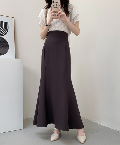 ABITOKYO（アビトーキョー）の「バックレースアップマーメイドロングスカート（スカート・レディース・ブラック/ダークブラウン/ベージュ/ブルー/ピンク/ライトグリーン・S/M）」の12枚目の写真