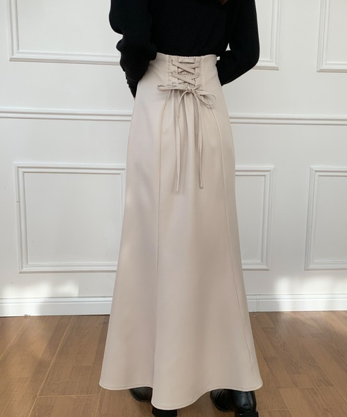ABITOKYO（アビトーキョー）の「バックレースアップマーメイドロングスカート（スカート・レディース・ブラック/ダークブラウン/ベージュ/ブルー/ピンク/ライトグリーン・S/M）」の20枚目の写真