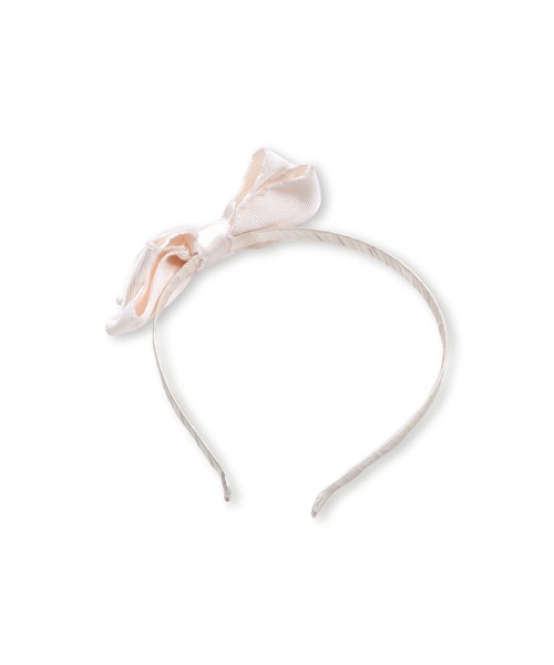 BeBe（ベベ）の「BeBe/スカラップリボン付きカチューシャ（カチューシャ・キッズ・ベージュ/ネイビー・ONESIZE）」の11枚目の写真