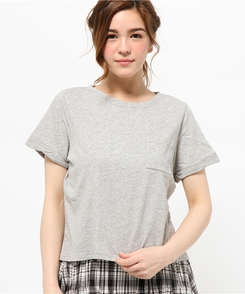 Chico(チコ)の「ポケットTシャツ(Tシャツ/カットソー・レディース・ホワイト/グレー/モスグリーン/ネイビー・FREE)」の15枚目の写真