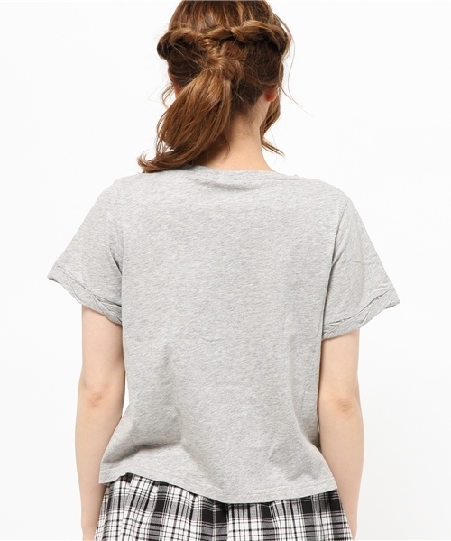 Chico(チコ)の「ポケットTシャツ(Tシャツ/カットソー・レディース・ホワイト/グレー/モスグリーン/ネイビー・FREE)」の7枚目の写真