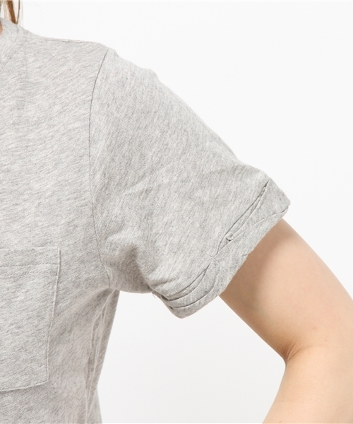 Chico(チコ)の「ポケットTシャツ(Tシャツ/カットソー・レディース・ホワイト/グレー/モスグリーン/ネイビー・FREE)」の9枚目の写真