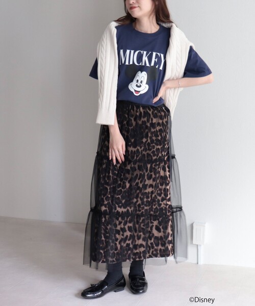 GOOD ROCK SPEED（グッドロックスピード）の「【GOOD ROCK SPEED/グッドロックスピード】MICKEY プリントT（Tシャツ/カットソー・レディース・ネイビー/オフホワイト・FREE）」の19枚目の写真