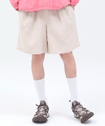 ARCH & LINE（アーチアンドライン）の「リネン混 ワイドショーパンツ LINEN/RAYON NEUTRAL SHORTS（その他パンツ）」