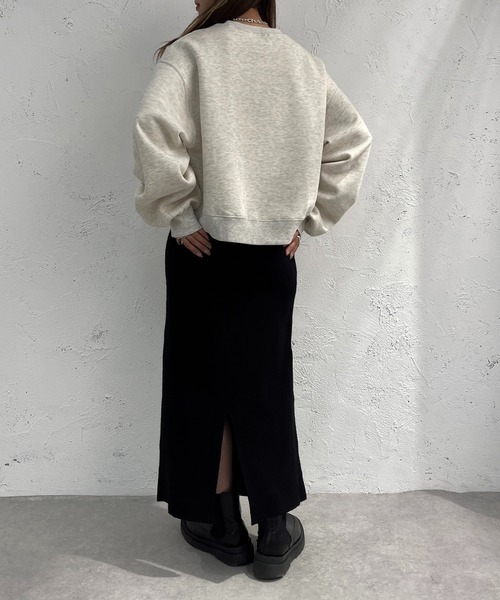 apres jour mignon(アプレジュールミニョン)の「ニットナロースカート【ZOZOTOWN限定アイテム】(スカート・レディース・パープル/マスタード/ブラック・SMALL/MEDIUM/X-LARGE)」の13枚目の写真