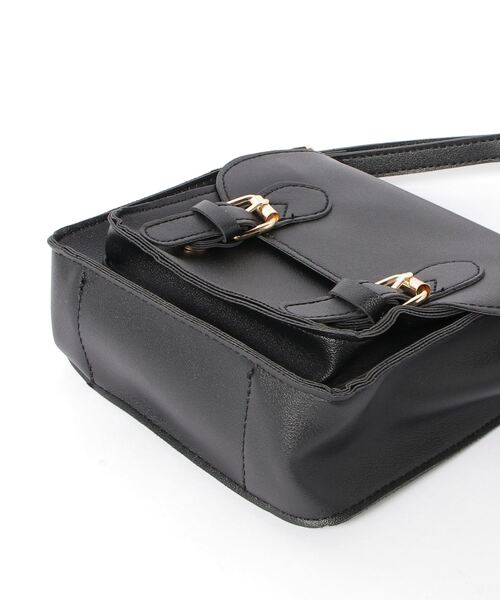 .KOM（ドットコム）の「『.KOM/ドットケーオーエム』ベルトデザインレザーライクショルダーバッグ【Y】【CN】（ショルダーバッグ・レディース・ブラウン/ブラック・FREE）」の13枚目の写真