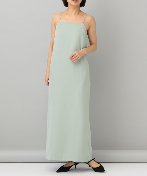 A part by（アパートバイ）の「Ｃ＊ツイードパフブラウス＆キャミワンピースセット（ドレス・レディース・ライトグリーン/ブラック・FREE）」の15枚目の写真