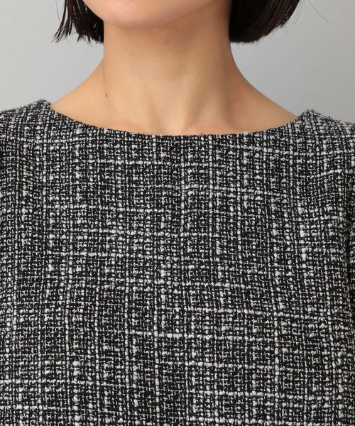A part by（アパートバイ）の「Ｃ＊ツイードパフブラウス＆キャミワンピースセット（ドレス・レディース・ライトグリーン/ブラック・FREE）」の21枚目の写真