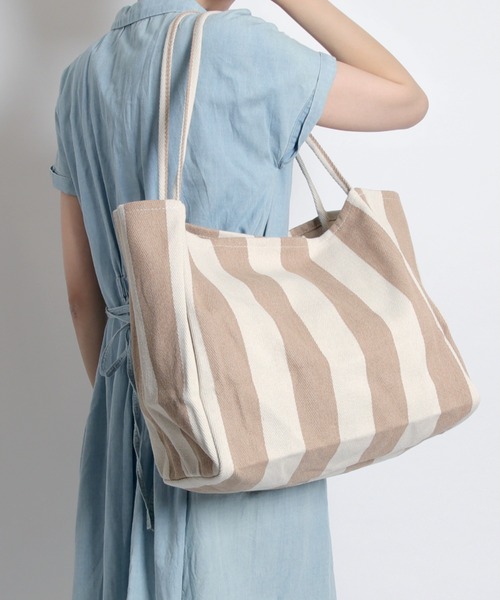 rinto(リント)の「【recomend selection/セレクト】シンプル ストライプトートバッグ(トートバッグ・レディース・その他1/その他2/その他3/その他5/その他4/その他6・FREE)」の9枚目の写真