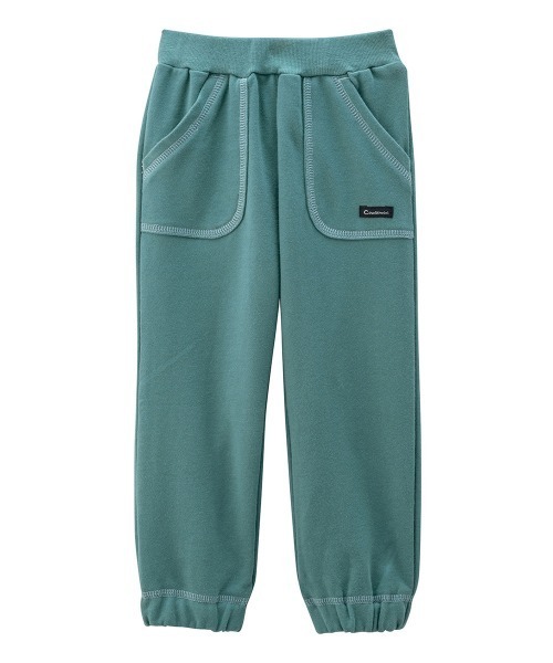 combimini(コンビミニ)の「ミニ裏毛 リブパンツ(その他パンツ・キッズ・チャコールグレー/ブルーグリーン・100/110/120/80/90)」の1枚目の写真