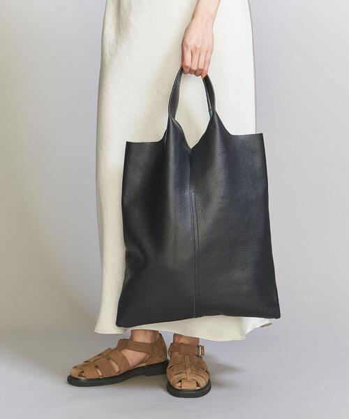 ELYSIR（エリジール）の「＜ELYSIR＞レザー スリット トートバッグ（トートバッグ・レディース・ブラック・FREE）」の2枚目の写真