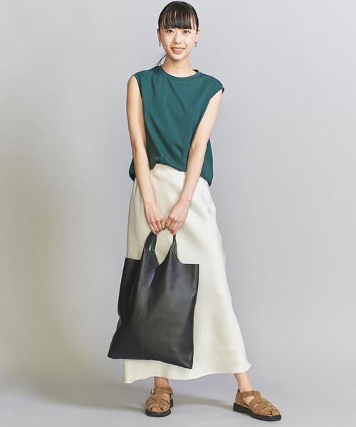 ELYSIR（エリジール）の「＜ELYSIR＞レザー スリット トートバッグ（トートバッグ・レディース・ブラック・FREE）」の3枚目の写真