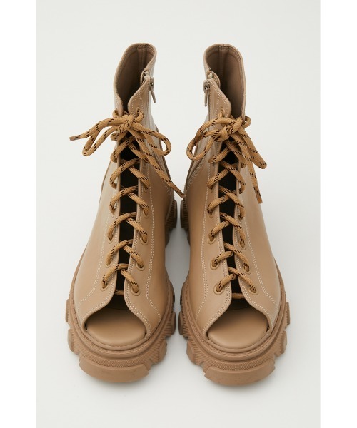 RODEO CROWNS WIDE BOWL(ロデオクラウンズワイドボウル)の「OPEN TOE LACE BOOTS(ブーツ・レディース・ブラック/ベージュ・MEDIUM/LARGE)」の5枚目の写真