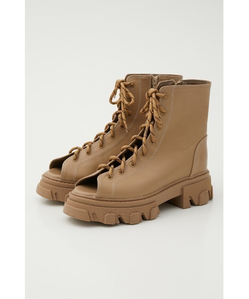 RODEO CROWNS WIDE BOWL(ロデオクラウンズワイドボウル)の「OPEN TOE LACE BOOTS(ブーツ・レディース・ブラック/ベージュ・MEDIUM/LARGE)」の9枚目の写真