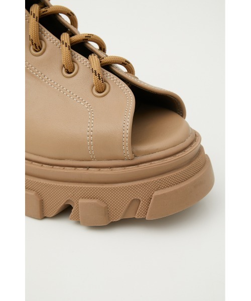 RODEO CROWNS WIDE BOWL(ロデオクラウンズワイドボウル)の「OPEN TOE LACE BOOTS(ブーツ・レディース・ブラック/ベージュ・MEDIUM/LARGE)」の7枚目の写真