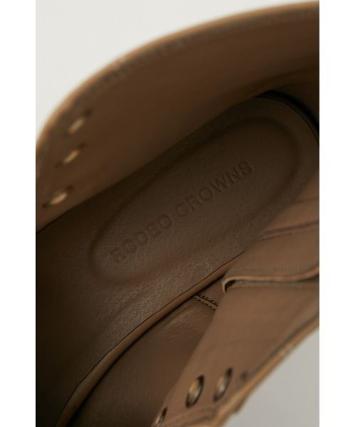 RODEO CROWNS WIDE BOWL(ロデオクラウンズワイドボウル)の「OPEN TOE LACE BOOTS(ブーツ・レディース・ブラック/ベージュ・MEDIUM/LARGE)」の17枚目の写真