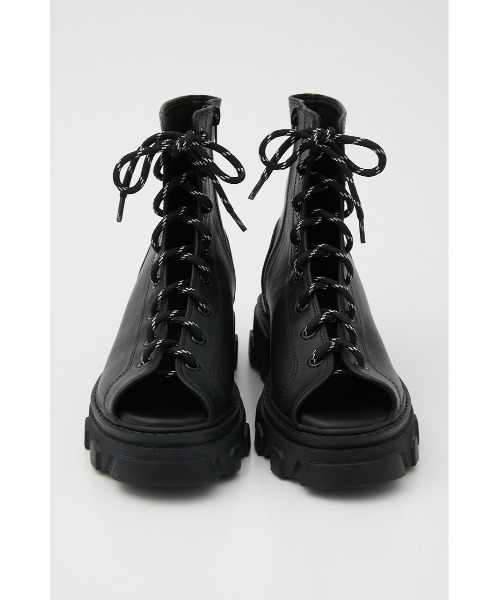 RODEO CROWNS WIDE BOWL(ロデオクラウンズワイドボウル)の「OPEN TOE LACE BOOTS(ブーツ・レディース・ブラック/ベージュ・MEDIUM/LARGE)」の8枚目の写真
