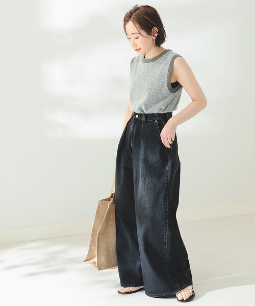Lee（リー）の「LEE / タック ワイドパンツ（デニムパンツ