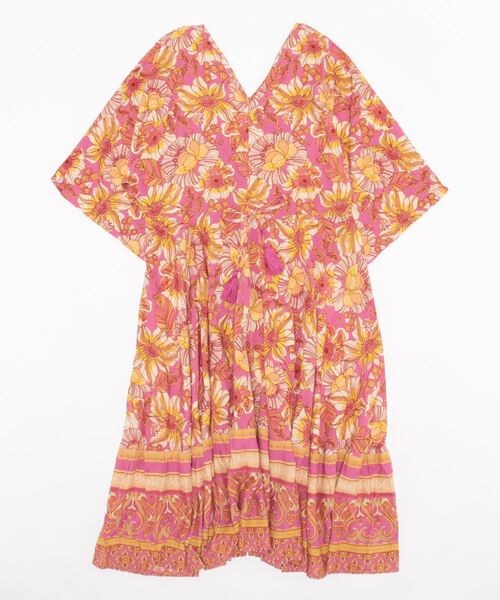 チャイハネ（チャイハネ）の「【チャイハネ】フラーナワンピース（ワンピース・レディース・ピンク/ブラック/ブルー・FREE）」の8枚目の写真