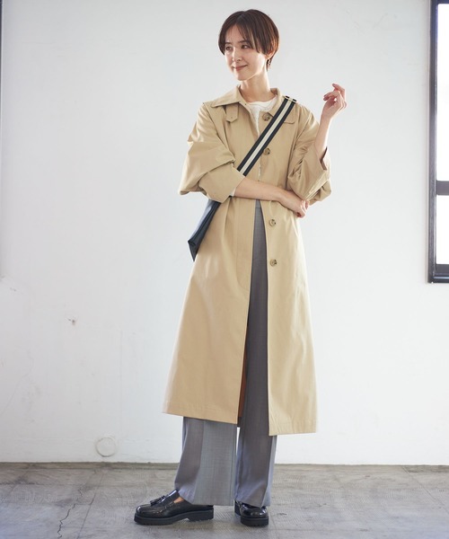 LEPSIM（レプシィム）の「ハイウエストタックスラックスパンツ　190680（デニムパンツ・レディース・グレー/ブラック/ピンク・MEDIUM/LARGE）」の5枚目の写真