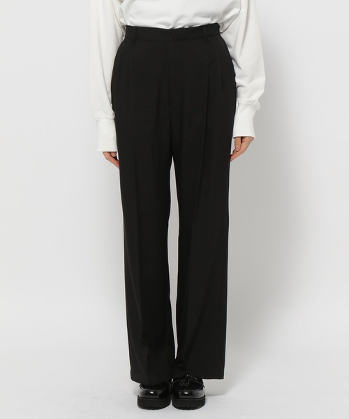 LEPSIM（レプシィム）の「ハイウエストタックスラックスパンツ　190680（デニムパンツ・レディース・グレー/ブラック/ピンク・MEDIUM/LARGE）」の10枚目の写真