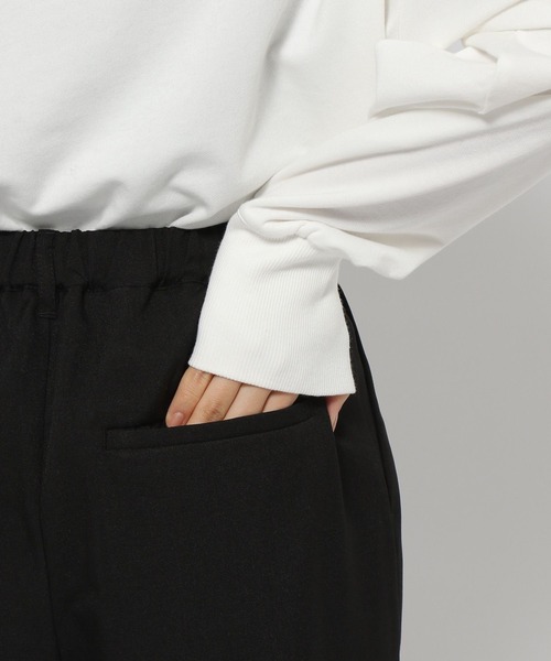 LEPSIM（レプシィム）の「ハイウエストタックスラックスパンツ　190680（デニムパンツ・レディース・グレー/ブラック/ピンク・MEDIUM/LARGE）」の14枚目の写真