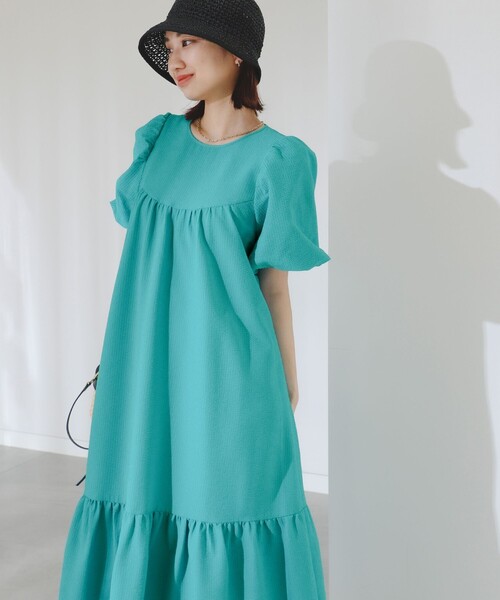 B:MING by BEAMS（ビーミングバイビームス）の「B:MING by BEAMS / シアサッカー ワンピース（ワンピース・レディース・ピンク/ブラック/サックスブルー・MEDIUM/SMALL）」の17枚目の写真