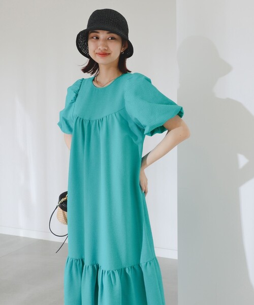 B:MING by BEAMS（ビーミングバイビームス）の「B:MING by BEAMS / シアサッカー ワンピース（ワンピース・レディース・ピンク/ブラック/サックスブルー・MEDIUM/SMALL）」の19枚目の写真