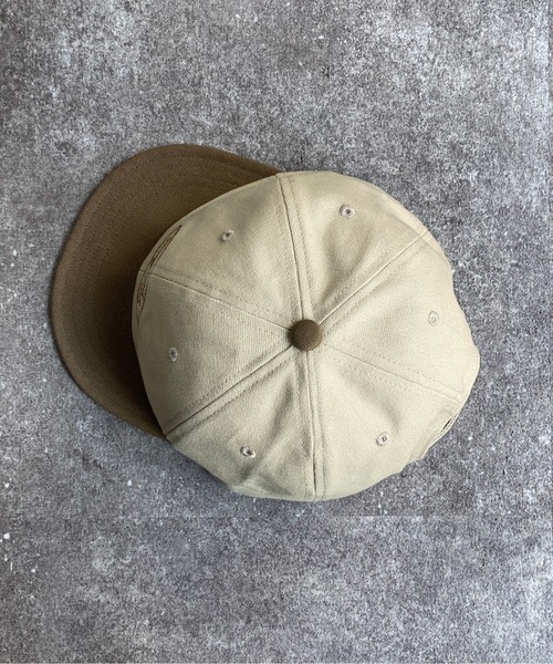 UNIVERSAL OVERALL（ユニバーサルオーバーオール）の「ショートバイザーキャップ2（キャップ・メンズ・ブラック/チャコールグレー/アイボリー・FREE）」の7枚目の写真