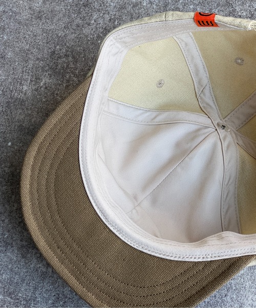UNIVERSAL OVERALL（ユニバーサルオーバーオール）の「ショートバイザーキャップ2（キャップ・メンズ・ブラック/チャコールグレー/アイボリー・FREE）」の9枚目の写真